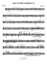 Piece for flute and piano (2) - flute part