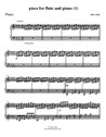 Piece for flute and piano (1) - piano part