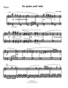 For piano and viola – piano part