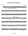 Piece for flute and guitar (1) – flute part