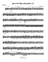 Piece for flute and guitar (2) – flute part
