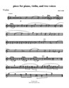 Piece for piano, violin and two voices – violin part