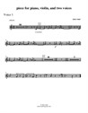Piece for piano, violin and two voices – voice 1 part