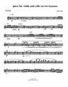 Piece for violin and cello (or two kazoos) – violin part