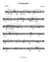Six tone piece – flute part